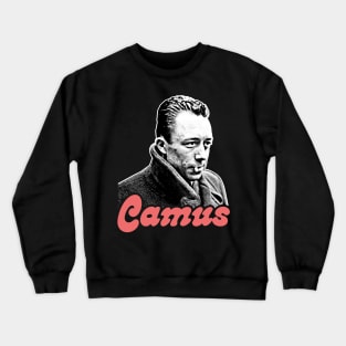 Albert Camus /// Retro Fan Art Design Crewneck Sweatshirt